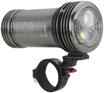 Exposure Strada Mk10 Super Bright Headlight - 1600 Lumens, Includes Remote Switch AKTIV Technology, Auto Dimming, Road Specific Beam