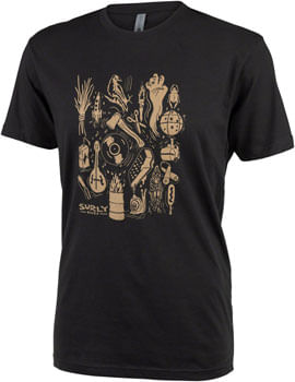 Surly Stamp Collection Men's T-Shirt - Black, Small