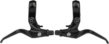 Promax FS-378 Brake Lever Set - Short Pull, 2-Finger, Tooled Reach Adjust, For U and Caliper Brakes, Black
