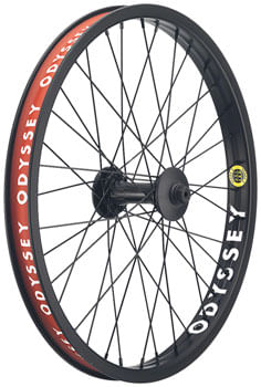 Odyssey Stage-2 Front Wheel - 20", 3/8" x 100mm, Rim Brake, Black