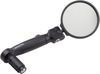 MSW Handlebar Mirror - Flat and Drop Bar, HD Glass Lens