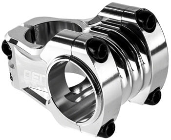 DEITY Copperhead Stem - 35mm, 31.8mm Clamp, +/-0, 1 1/8", Silver