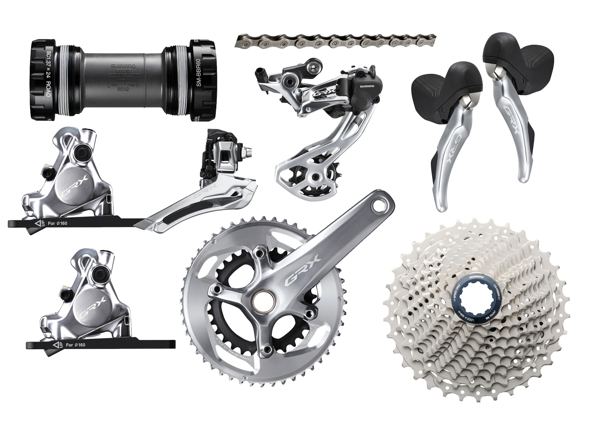 Shimano GRX Limited Silver Groupo
