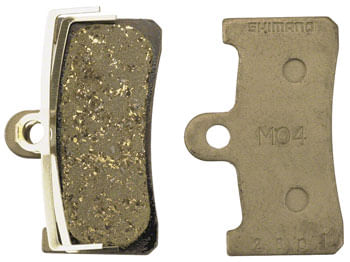 Shimano M04-RX Disc Brake Pads and Spring - Resin Compound, Steel Back Plate, Fits XT M755, One Pair