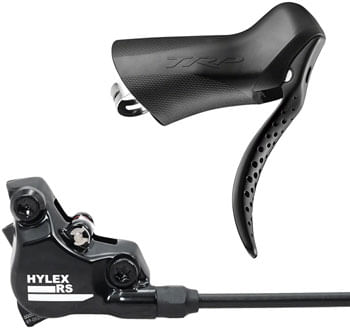 TRP Hylex RS Disc Brake and Lever - Rear, Hydraulic, Flat Mount, Black