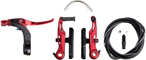 Promax P-1/Click V-Point Linear Pull Brake Kit - 85mm, Red