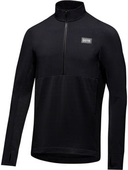 Gorewear Trail KPR Hybrid 1/2-Zip Jersey - Black, Men's, Medium