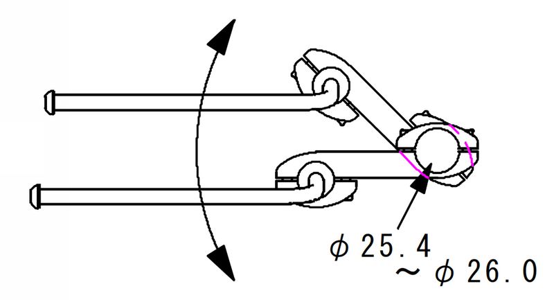 Nitto-Handlebar-Bag-Supporter-F18-diagram