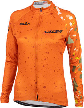 Salsa Women's Terrazzo Long Sleeve Jersey - X-Large, Orange