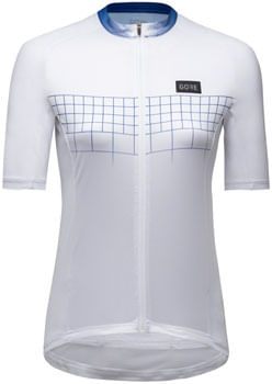 GORE Grid Fade Jersey 2.0 - White/Blue, Women's, X-Small