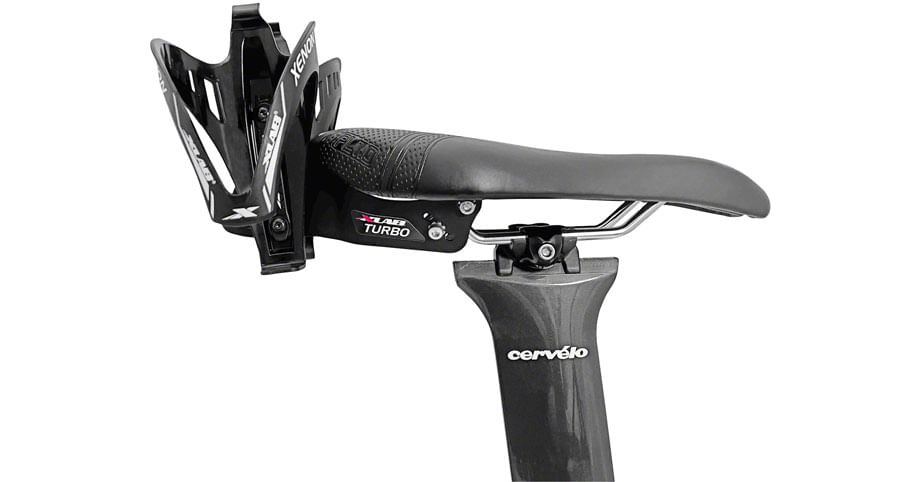 XLAB Turbo Wing w/ Xenon Cages Saddle Mounted Dual Water Bottle