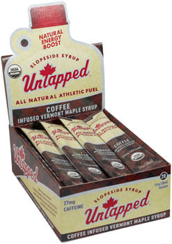 UnTapped Maple Syrup Energy Gel with Caffeine - Coffee, Box of 20