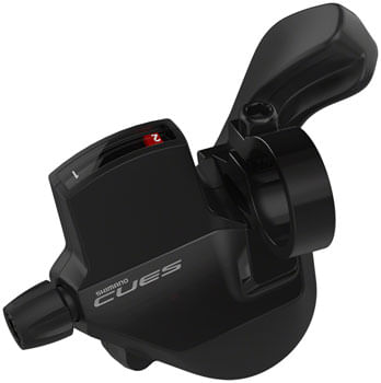 Shimano CUES SL-U6000-L Shifter - Left, 2-Speed, Rapidfire Plus Mono, Optical Gear Display, Black