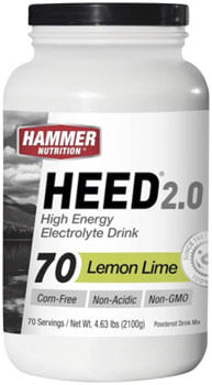 Hammer Nutrition HEED 2.0 High Energy Electrolyte Drink - Lemon Lime, 70 Serving Canister