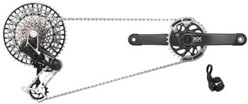 SRAM XX T-Type Eagle Transmission Power Meter Group - 175mm, 32t Chainring, AXS POD Controller, 10-52t Cassette, Rear Derailleur, Chain