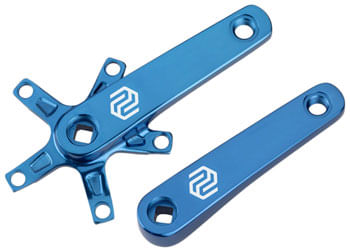 Promax SQ-1 Crank Arm Set - 160mm, Square Taper JIS Spindle Interface, 110mm BCD, Blue