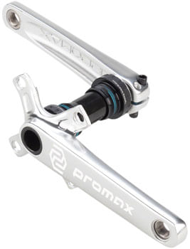Promax CF-2 Crankset - 165mm, 24mm Spindle, 2-Piece, 68mm English BB Included, Silver