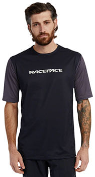 RaceFace Indy Jersey - Short Sleeve, Men's, Charcoal, Medium
