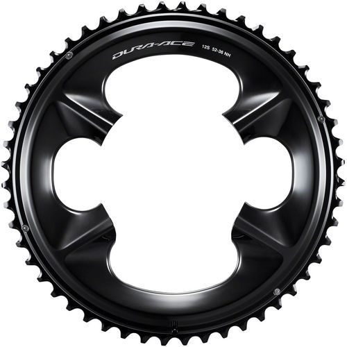 Shimano Dura-Ace FC-R9200 12-Speed Chainring - 52t, Asymmetric 110 BCD, Black, NH