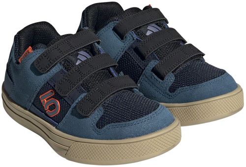 Five Ten Freerider Kid's VCS Flat Shoes - Youth, Legend Ink/Wonder Steel/Impact Orange, 5.5K