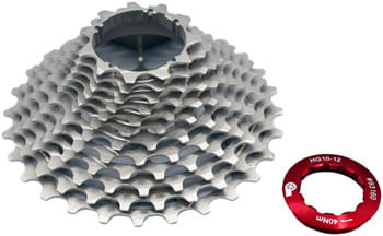 Prestacycle UniBlock PRO Cassette - 12-Speed Shimano, For HG 12 Freehub, 11-34, Silver