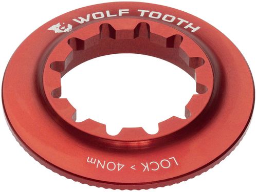 Wolf Tooth Centerlock Rotor Lockring - Internal Splined, Red