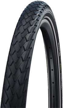 Schwalbe Green Marathon Tire - 700 x 35-37 / 28 x 1.40, Clincher, Wire, Black/Reflective, Performance Line, GreenGuard, TwinSkin, Addix