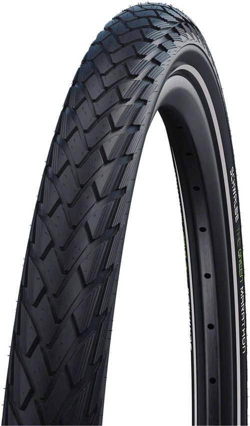 Schwalbe Green Marathon Tire - 20 x 1.75, Clincher, Wire, Black/Reflective, Performance Line, GreenGuard, TwinSkin, Addix
