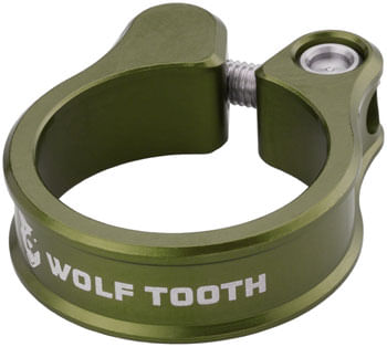 Wolf Tooth Seatpost Clamp - 31.8mm, Olive
