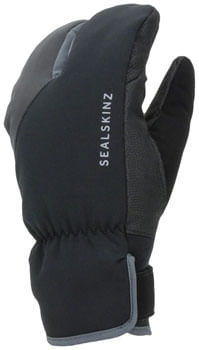 SealSkinz Barwick Xtreme Split Finger Gloves - Black/Gray, Full Finger, Medium