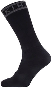 SealSkinz Scoulton Waterproof Mid Socks - Black/Gray, X-Large