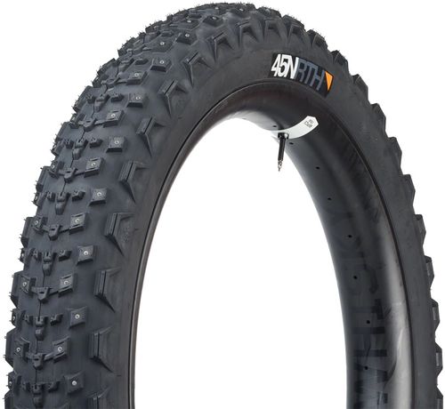 45NRTH Dillinger 4 Tire - 27.5 x 4.0, Tubeless, Folding, Black, 60 TPI, 168 Carbide Steel Studs