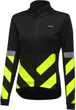 GORE Tempest Signal Jacket - Black/Yellow, Women's, Small/4-6