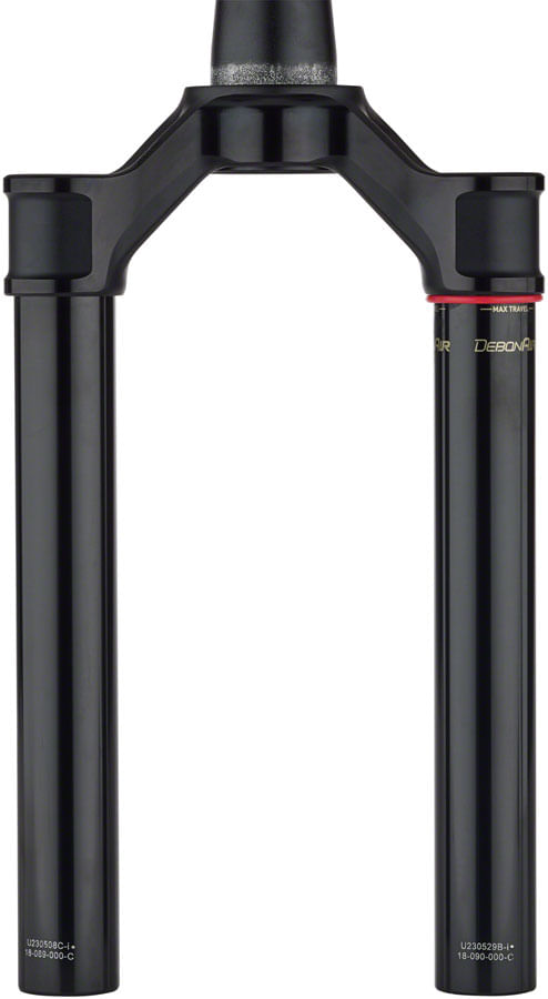 RockShox Crown/Steerer/Uppertube - Debonair 29 Boost 44 Offset Aluminum Taper Black Ano SID SL Ultimate, 32mm, 100-110mm  - D1 (2024+)