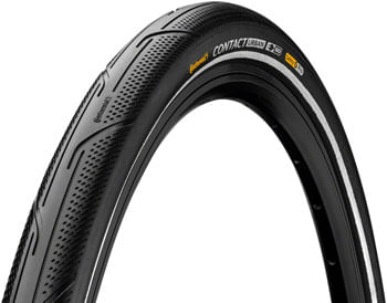 Continental Contact Urban Tire - 20 x 1.25, Clincher, Wire, Black/Reflex, PureGrip, SafetyPro, E50