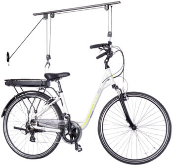 Delta Ceiling Hoist Pro Bike Storage Rack - 1-Bike, Utility Straps Included