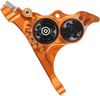 Hope RX4+ Disc Brake Caliper - Flat Mount Front, +20mm, DOT Type, Orange