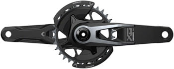 SRAM X0 Eagle T-Type Wide Crankset - 165mm, 12-Speed, 32t Chainring, Direct Mount, 2-Guards, DUB Spindle Interface, Black, V2