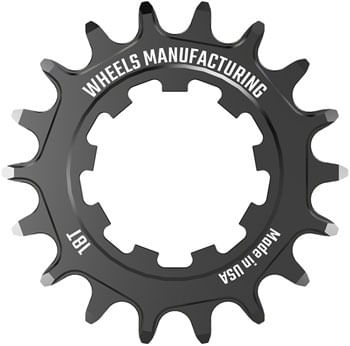 Wheels Manufacturing SOLO-SPEED Cog - 18t, Fits SOLO-SPLINE and SOLO-XD kits, Black