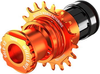 Wheels Manufacturing SOLO-XD XD/XDR Single Speed Conversion Kit - 18t, For SRAM XD/XDR Freehub, Orange