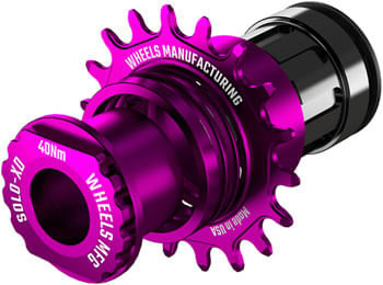 Wheels Manufacturing SOLO-XD XD/XDR Single Speed Conversion Kit - 18t, For SRAM XD/XDR Freeubs, Purple