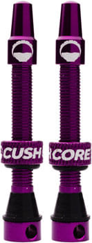 CushCore Tubeless Presta Valve Set - 55mm, Purple