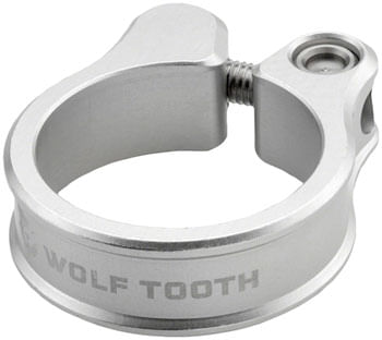 Wolf Tooth Seatpost Clamp - 36.4mm, Raw Silver
