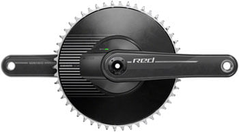 SRAM RED 1 AXS Power Meter Crankset -  165mm, 12-Speed, 50t Aero Chainring, 8-Bolt Direct Mount, DUB Spindle Interface, Natural Carbon, E1