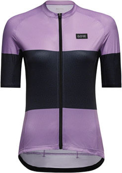 Gorewear Spirit Stripes Jersey - Purple/Orbit Blue, Women's, Medium 8/10