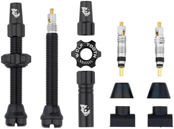 Wolf Tooth Tubeless Valve Stem Kit - 44 mm, Black