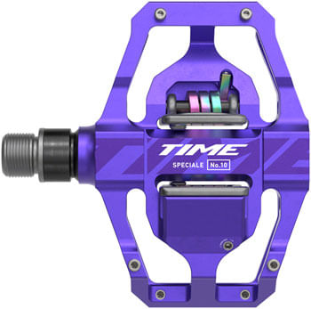 Time Speciale 10 Pedals - Dual Sided Clipless with Platform, Aluminum, 9/16", Purple, Large, B1