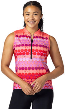 Terry Breakaway Mesh Sleeveless Jersey - Pink Dot, X-Large