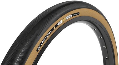 Panaracer GravelKing R Tire - 700 x 30, Tubeless, Folding, Black/Amber