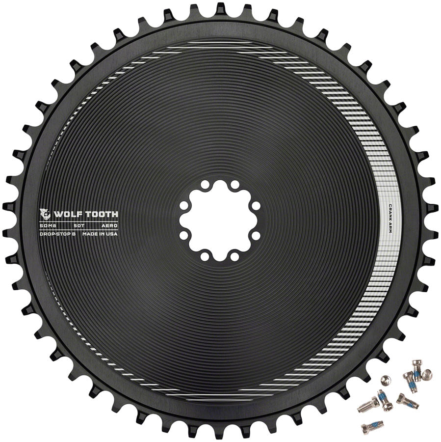 Wolf Tooth Aero Direct Mount Chainring - 50t, Direct Mount SRAM 8